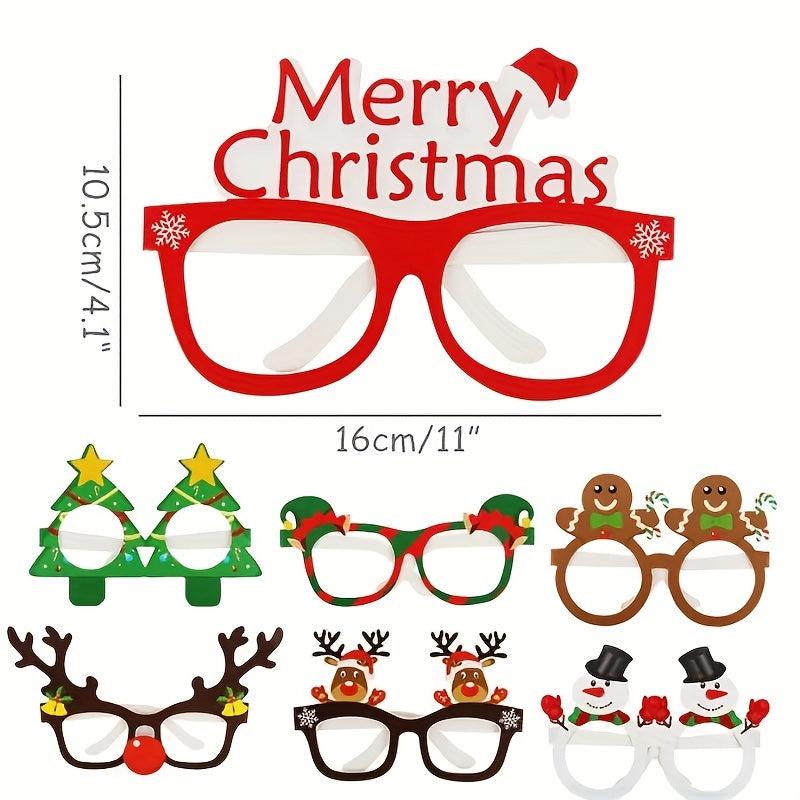 9pcs Festive Glasses for Christmas Birthdays Weddings and Parties