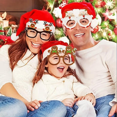 9pcs Festive Glasses for Christmas Birthdays Weddings and Parties