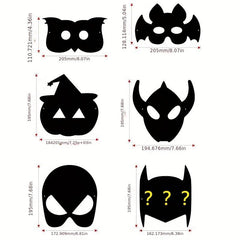 6pcs Halloween Scratch Painting Animal Mask DIY Decoration Props