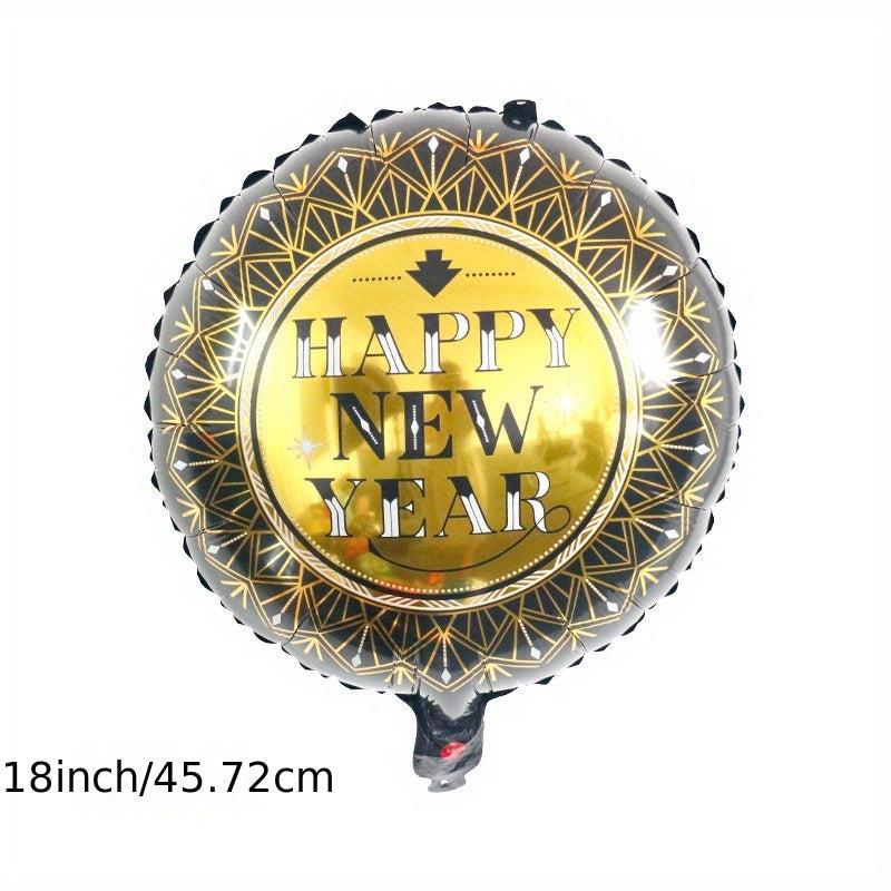 Happy Year Balloon & Party Hat Set for Festive Celebrations