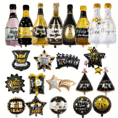 Happy Year Balloon & Party Hat Set for Festive Celebrations