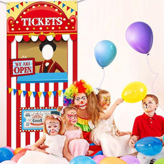 Carnival Circus Theme Party Decorations Halloween Photo Door Banner