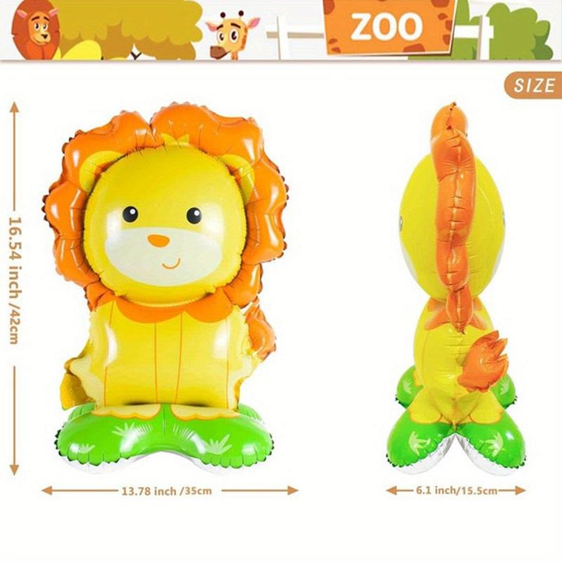 Jungle Party Animal Base Aluminum Balloon Decoration