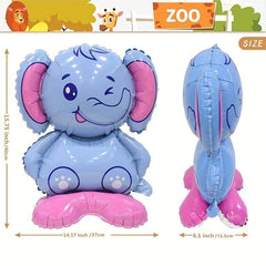 Jungle Party Animal Base Aluminum Balloon Decoration