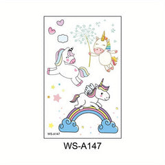 10pcs Unicorn Temporary Tattoos Magical Party Favors