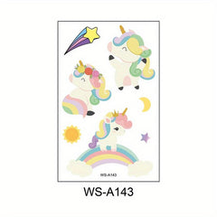 10pcs Unicorn Temporary Tattoos Magical Party Favors