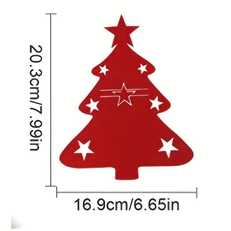 10pcs Christmas Tree Cutlery Set Table Decorations Holiday Dinners Celebrations