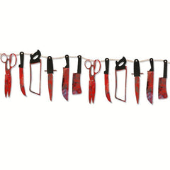Halloween Pull Flag Decoration Blood Letter Paper Banner Party Decorations