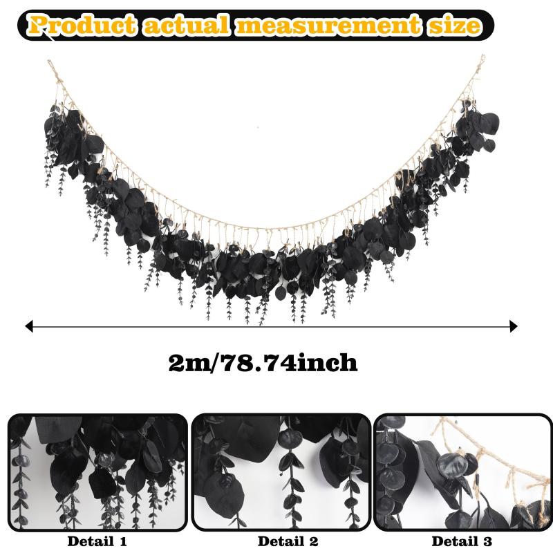 Artificial Eucalyptus Wall Decor Hanging Halloween Plants Boho Decoration