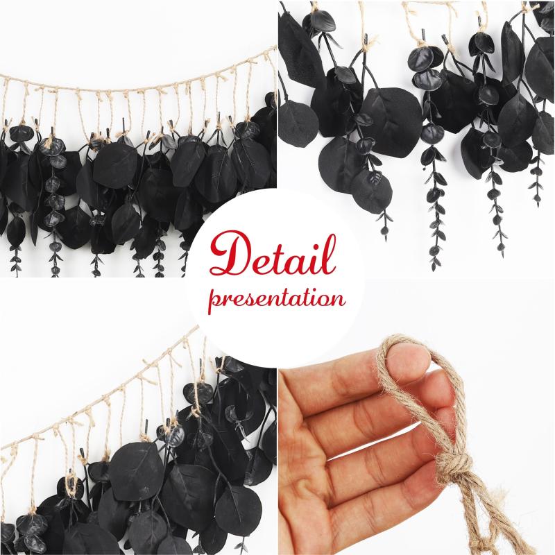 Artificial Eucalyptus Wall Decor Hanging Halloween Plants Boho Decoration