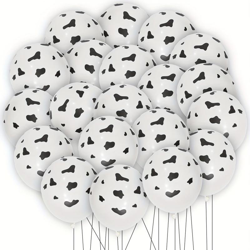 20pcs Cow Print Latex Balloons Farm Animals Decoration Theme Birthday Party