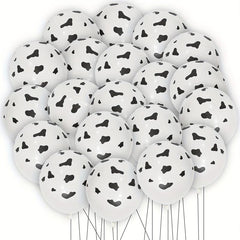 20pcs Cow Print Latex Balloons Farm Animals Decoration Theme Birthday Party