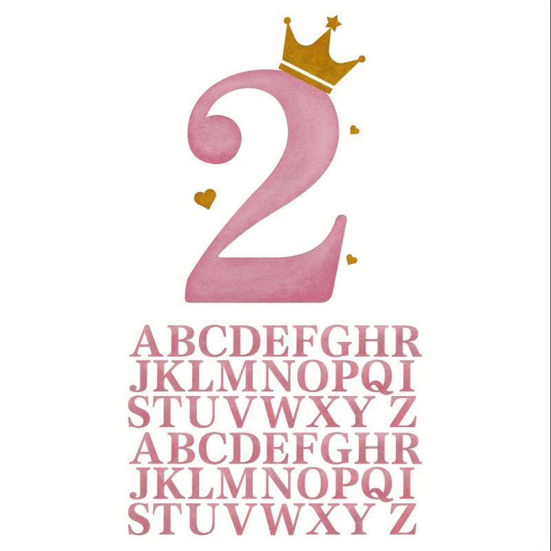 Personalized 1st 2nd 3rd Bday Iron On Patches DIY Heat Transfer Stickers