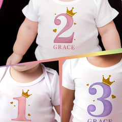 Personalized 1st 2nd 3rd Bday Iron On Patches DIY Heat Transfer Stickers