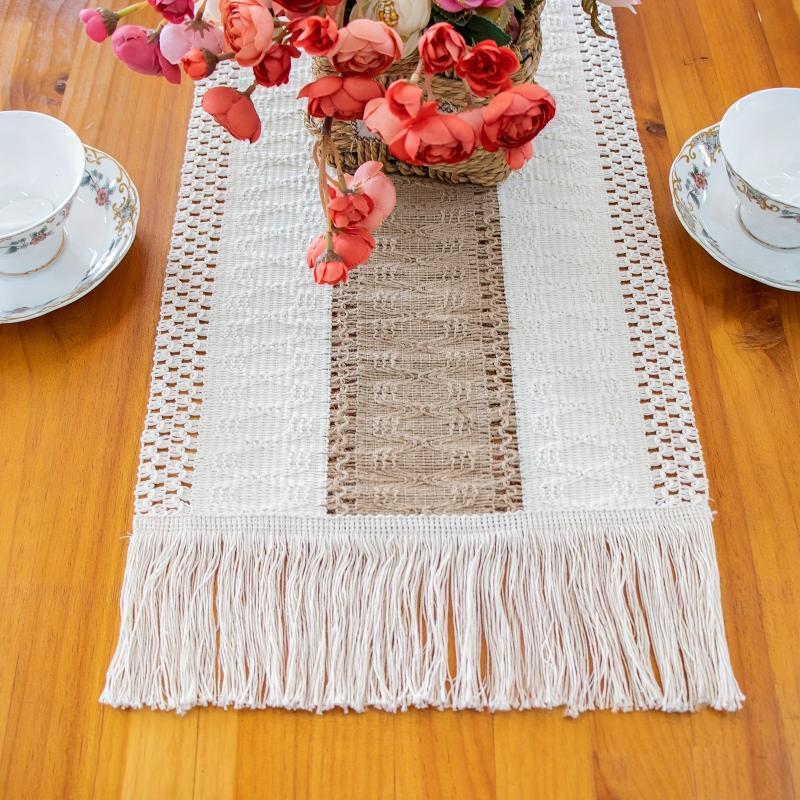 Bohemian Table Runner 48x182 Wedding Decor Party Supplies Dustproof Room Decor