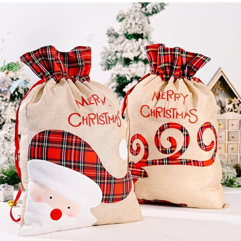 Large Christmas Cloth Bag 38x54x86 cm Reusable Xmas Storage Bag