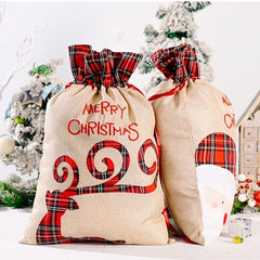 Large Christmas Cloth Bag 38x54x86 cm Reusable Xmas Storage Bag