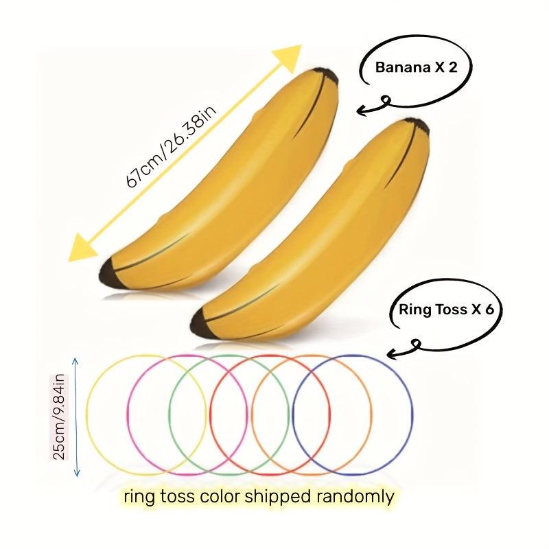 Inflatable Banana Ring Toss Game for Bachelorette Party & Game Night