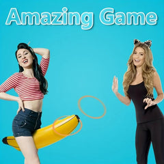 Inflatable Banana Ring Toss Game for Bachelorette Party & Game Night