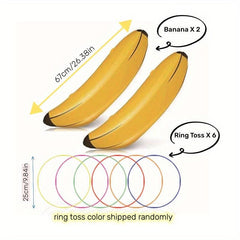 Inflatable Banana Ring Toss Game for Bachelorette Party & Game Night