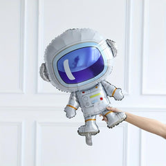 6pcs Outer Space Astronaut Rocket Theme Balloons Boy Birthday Party Decorations