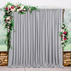 Gray 5x7ft Curtain for Weddings & Photography Studios