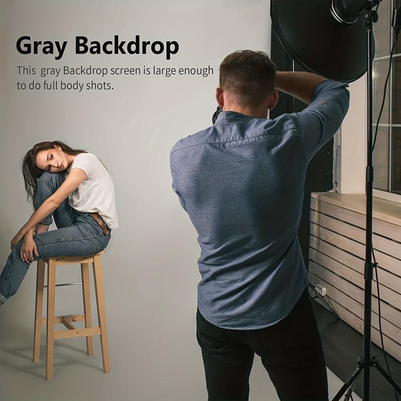 Gray 5x7ft Curtain for Weddings & Photography Studios