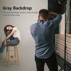 Gray 5x7ft Curtain for Weddings & Photography Studios