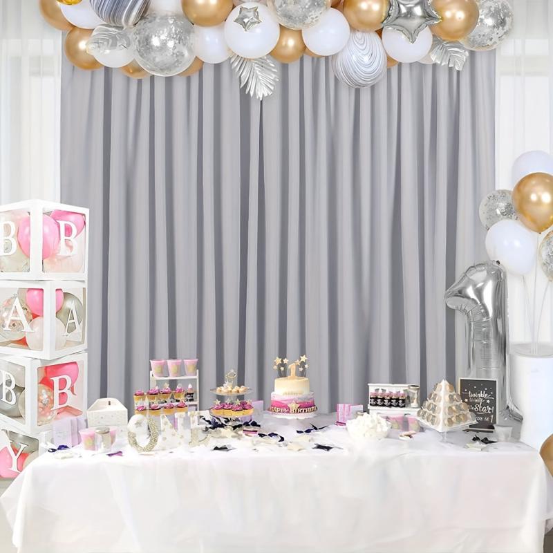 Gray 5x7ft Curtain for Weddings & Photography Studios