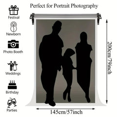 Gray 5x7ft Curtain for Weddings & Photography Studios