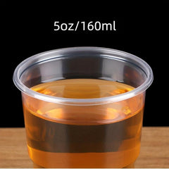 5 OZ PET Clear Disposable Cups for Parties BBQs Weddings
