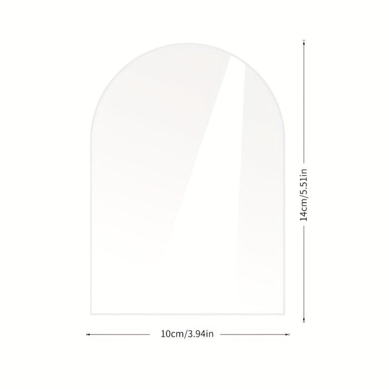 Acrylic Shelf Wooden Blank Plate Table Guard Card Wedding DIY