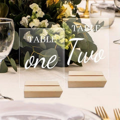 Acrylic Shelf Wooden Blank Plate Table Guard Card Wedding DIY
