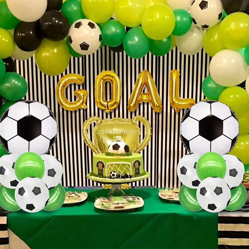 Soccer Balloons Soccer Party Decorations GOAL Trophy Balloons