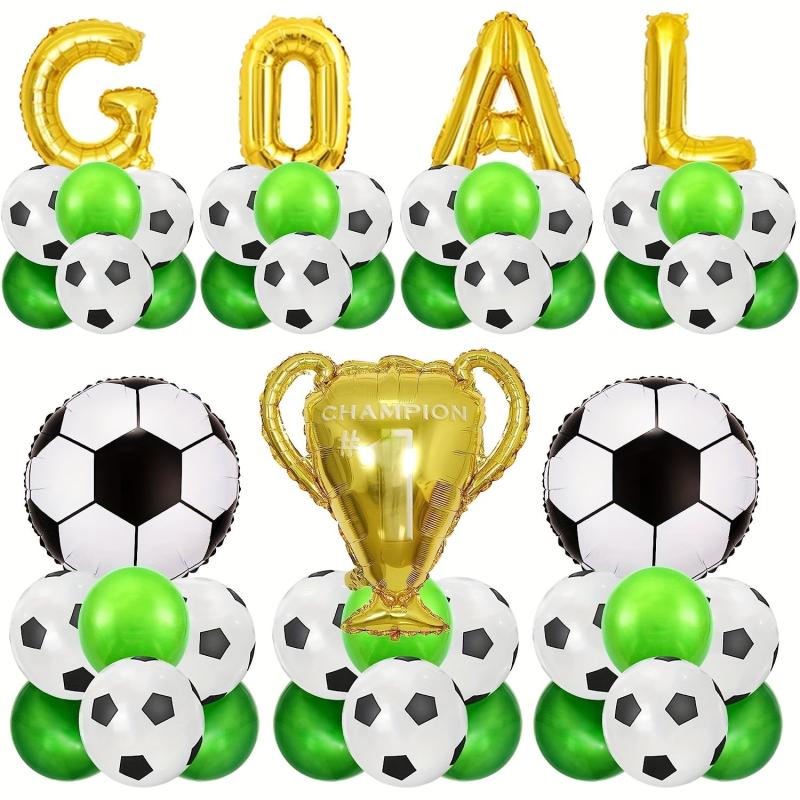 Soccer Balloons Soccer Party Decorations GOAL Trophy Balloons