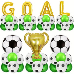 Soccer Balloons Soccer Party Decorations GOAL Trophy Balloons