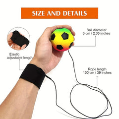 4pcs 5.99cm Wrist Ball Rebound Bouncy Wristband Balls