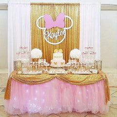 Sequin Curtain Backdrop 4ft x 6ft for Weddings and Parties