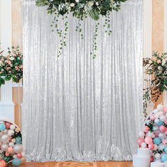 Sequin Curtain Backdrop 4ft x 6ft for Weddings and Parties