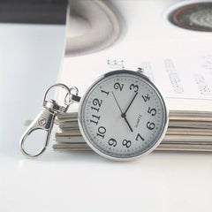 Nurse Watch Classic Round Dial Quartz Analog Alloy Nurse Keychain Pocket Watch