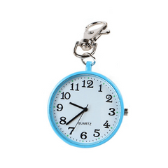 Nurse Watch Classic Round Dial Quartz Analog Alloy Nurse Keychain Pocket Watch