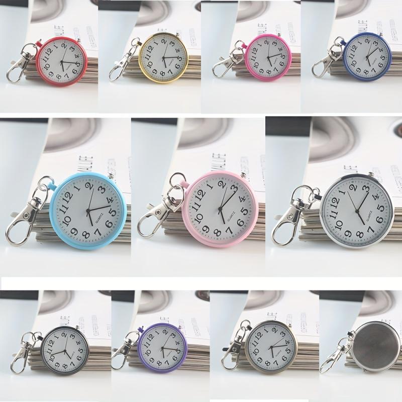 Nurse Watch Classic Round Dial Quartz Analog Alloy Nurse Keychain Pocket Watch