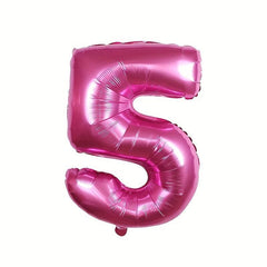 76cm Pink Number Aluminum Balloon for Birthday Party