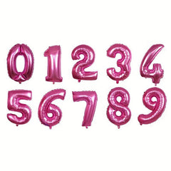76cm Pink Number Aluminum Balloon for Birthday Party