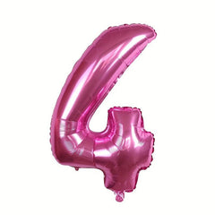 76cm Pink Number Aluminum Balloon for Birthday Party