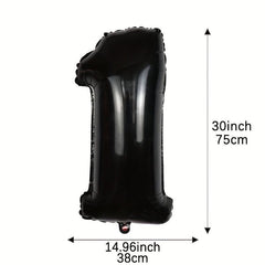 1pc 30 inch Number Aluminum Film Balloon Birthday Party Decoration