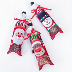 2pcs Christmas Wine Bottle Bags Wine Bottle Sweater Dress