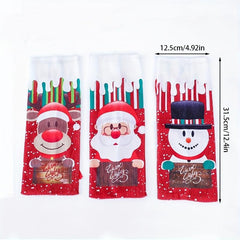 2pcs Christmas Wine Bottle Bags Wine Bottle Sweater Dress