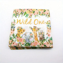 Wild One Birthday Party Supplies 8 Plates 20 Napkin Jungle Safari Animals
