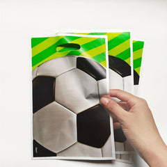 10pcs Football Pattern Gift Bags for Party Favors and Candy